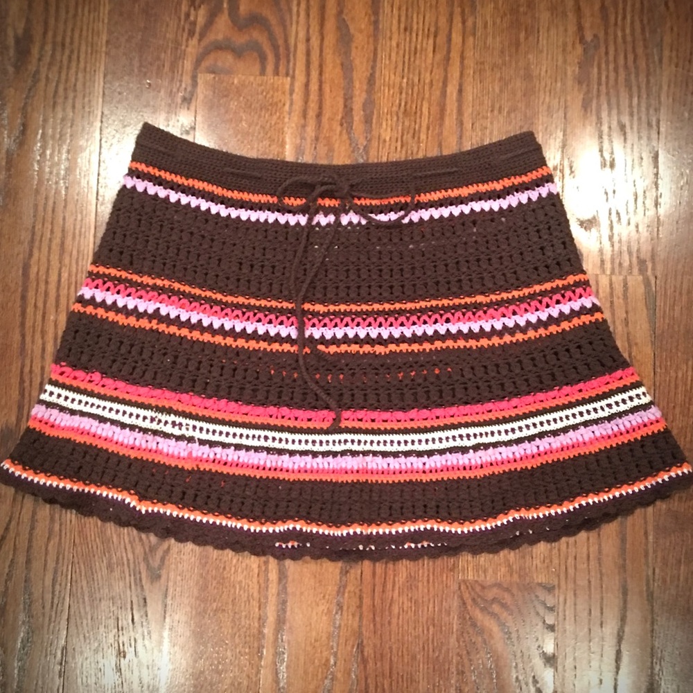 Gap 1969 Crochet Mini Skirt / Beach Coverup “Like New” XS